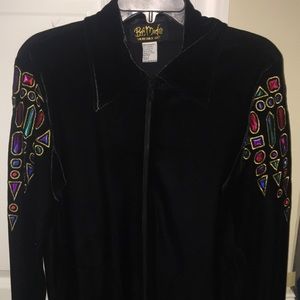 Vintage 80s bob mackie wearable art jacket
